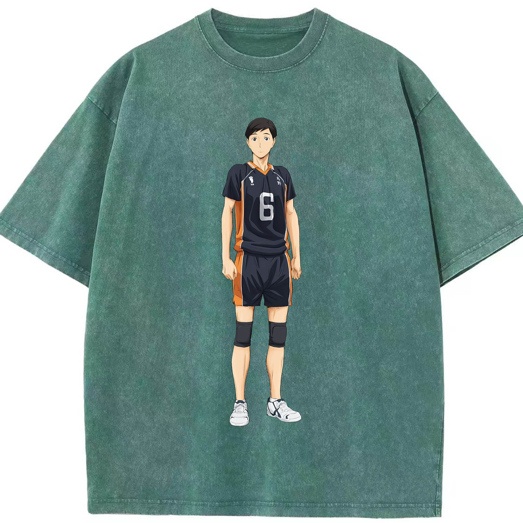 （画像用） ハイキュー!! Haikyu!! 綿100% ヴィンテージ風 半袖Tシャツ（フロントプリント）